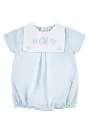 71000-Monogrammable Blanks Baby Boy Bubble Romper
