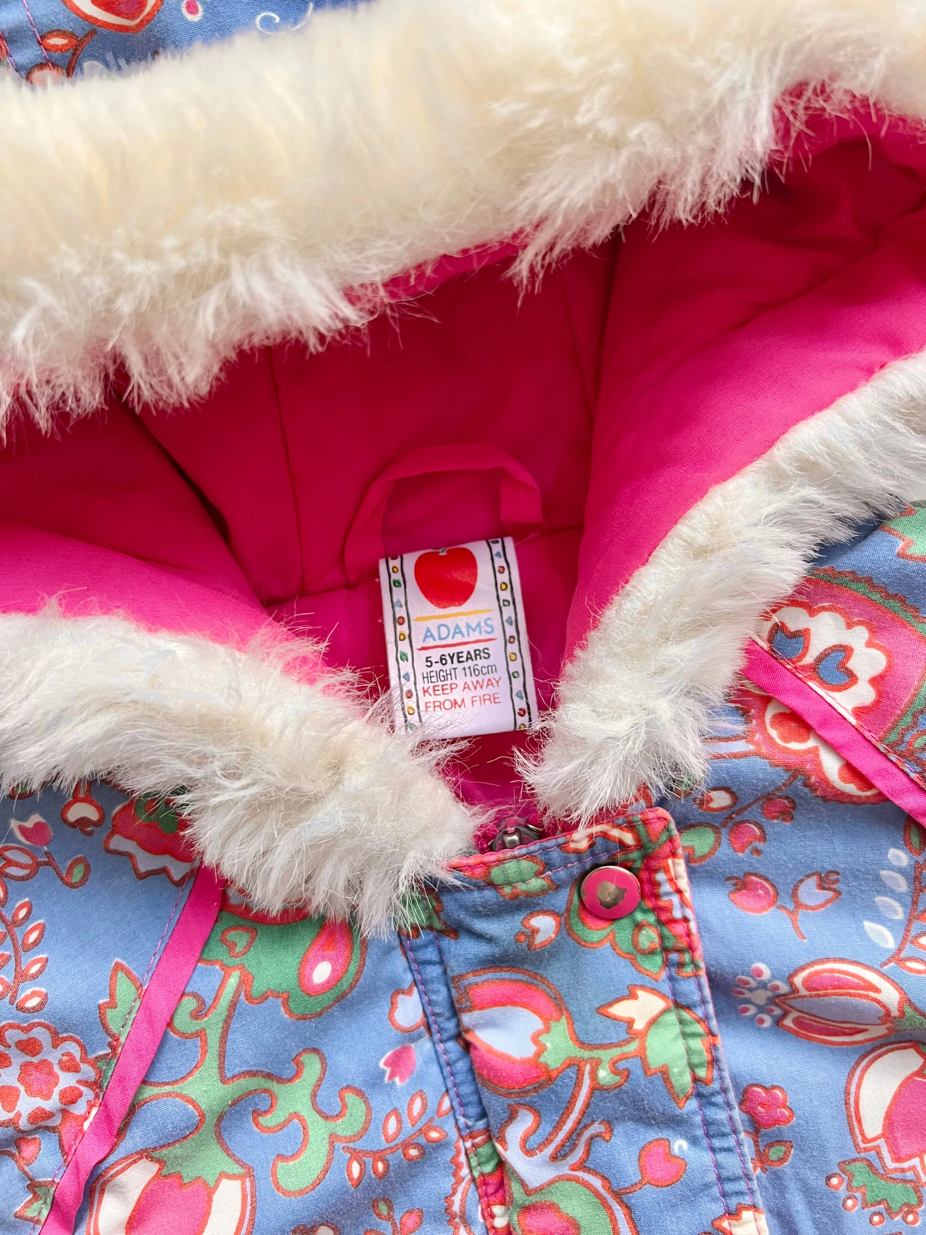 Adam's Vintage Printed Coat Age 5-6