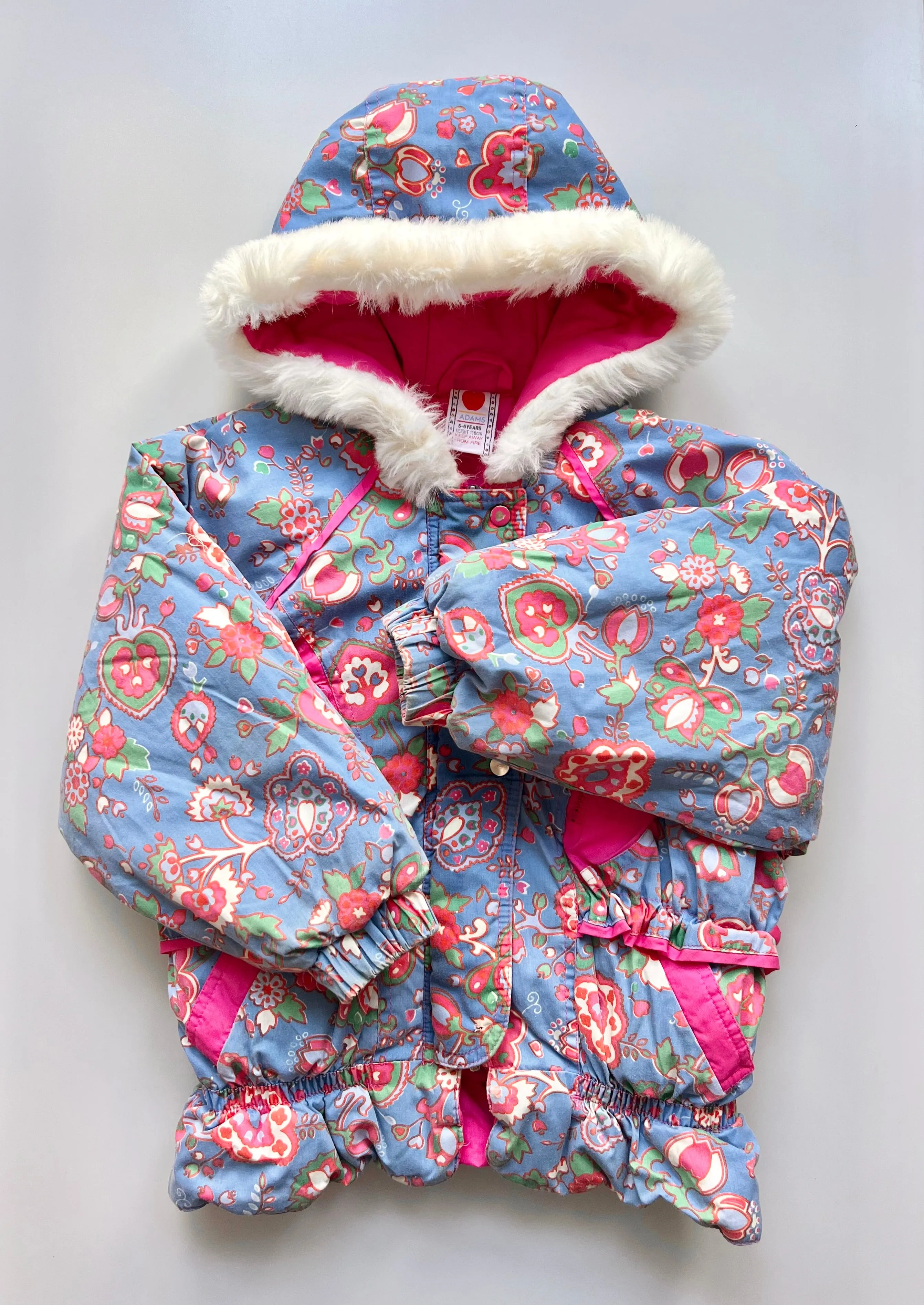 Adam's Vintage Printed Coat Age 5-6