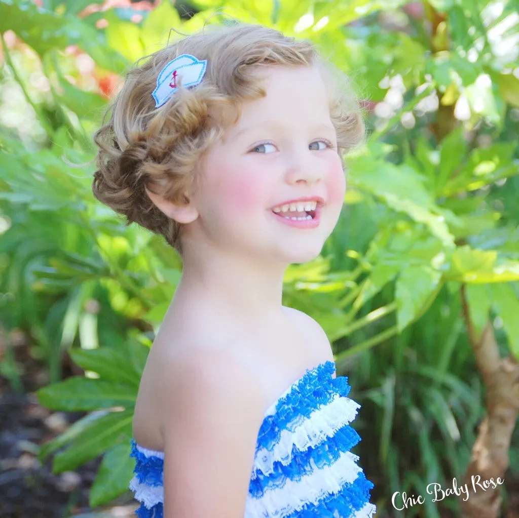 Ahoy Sailor Lace Petti Romper