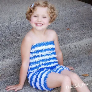 Ahoy Sailor Lace Petti Romper