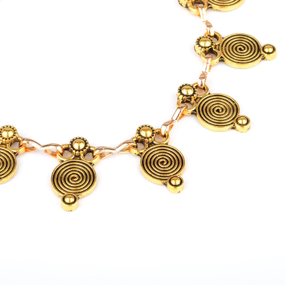 AK157 - Retro Embossed Punk anklet