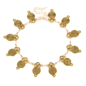 AK157 - Retro Embossed Punk anklet