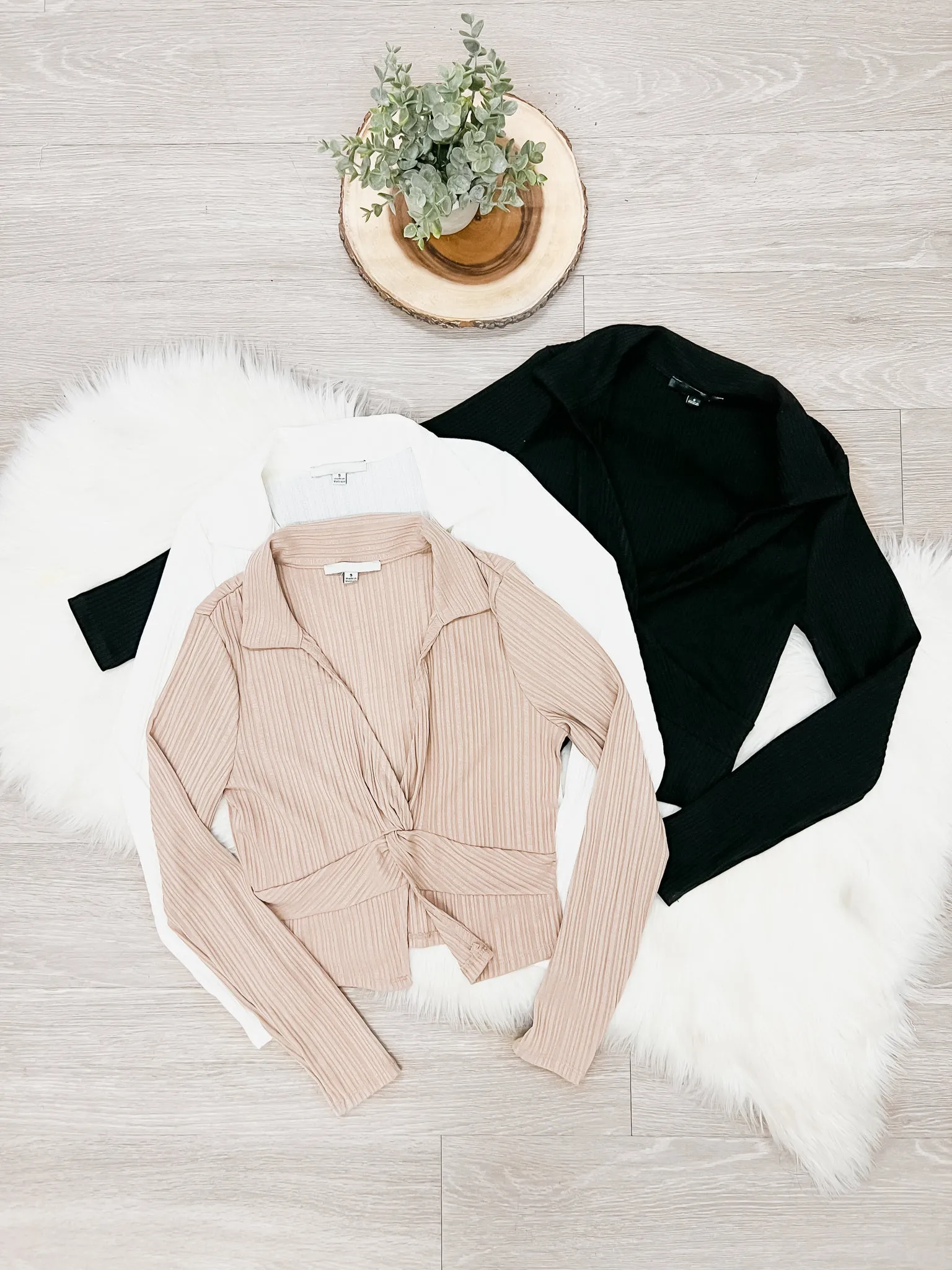 Alicia Knotted Long Sleeve Top