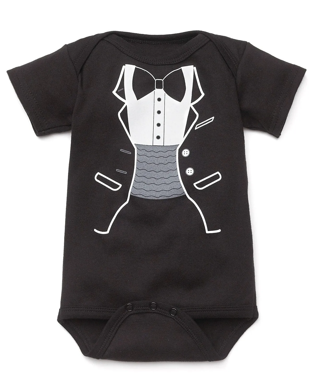 Baby Romper Toddler Baby Black Tuxedo
