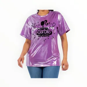 Barbie Metalic Top Lilac