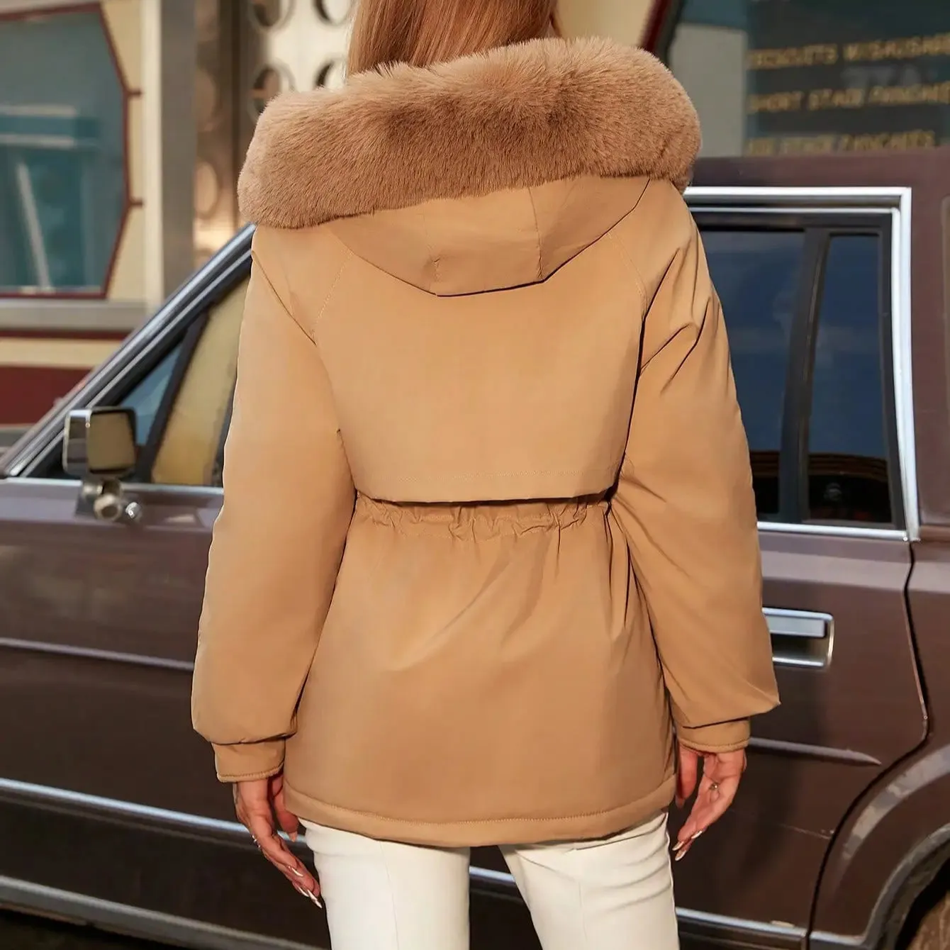 Blossom -Parka Coat With Fur Hood