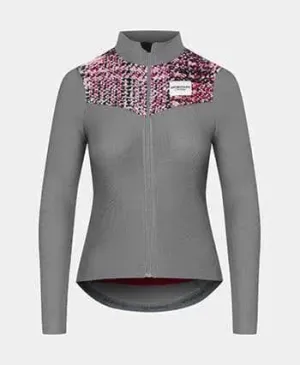 CAFE DU CYCLISTE Clemence Women Long Sleeve Jersey - Dark Grey