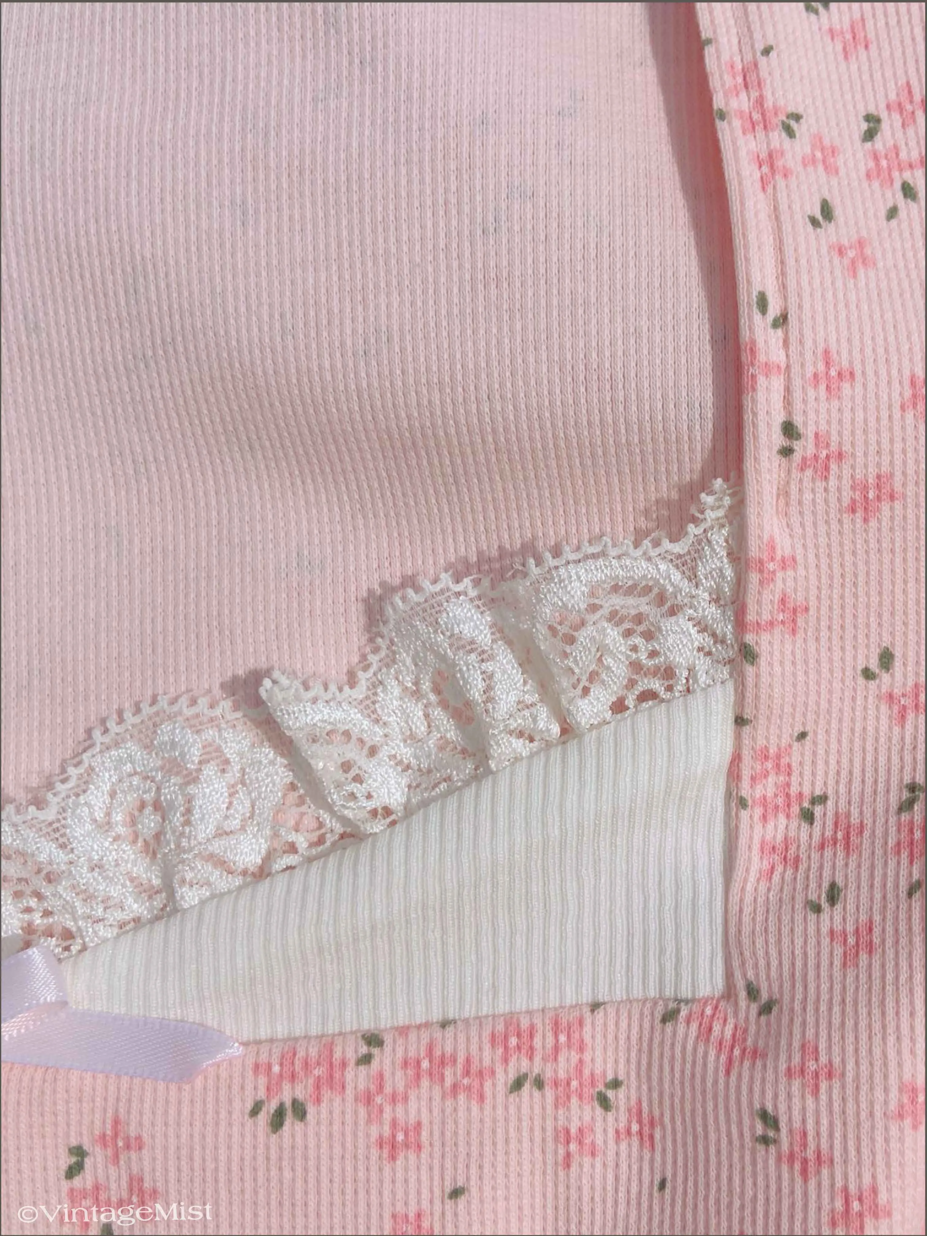 Coquette Style Lace Floral Top