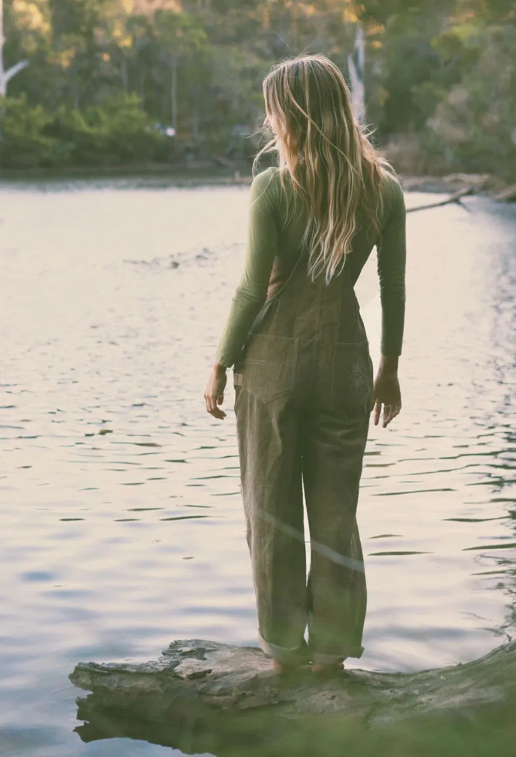 Cord Overalls - Khaki