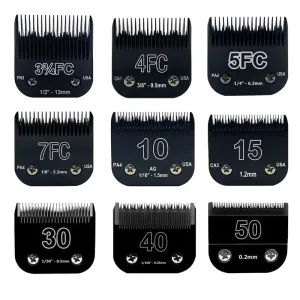 Detachable Dog Grooming Clipper Blades Set