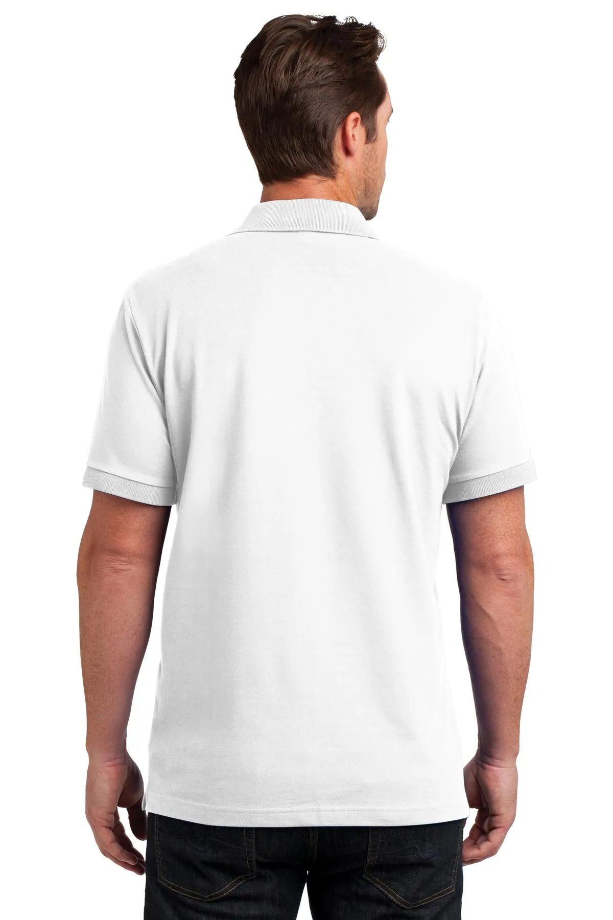 District Made Mens Stretch Pique Polo. DM325