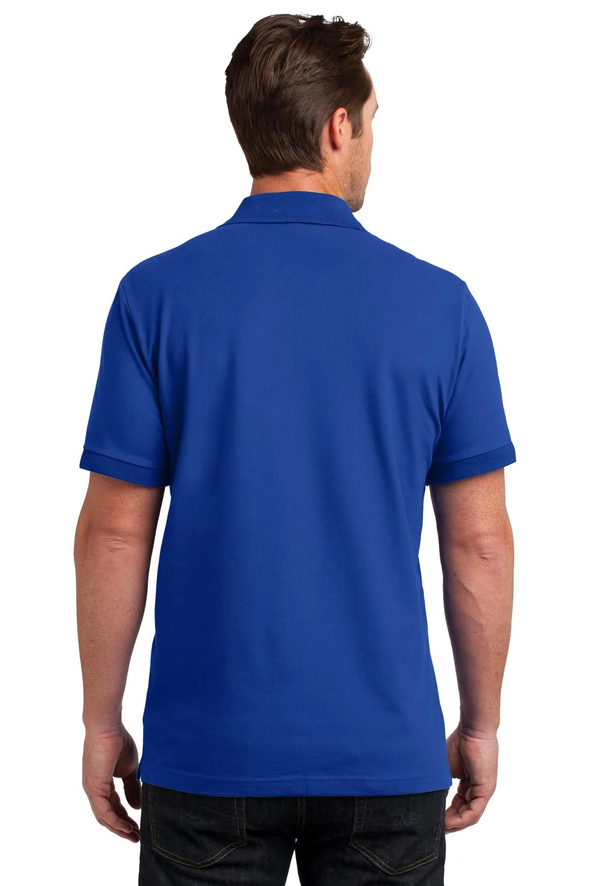 District Made Mens Stretch Pique Polo. DM325