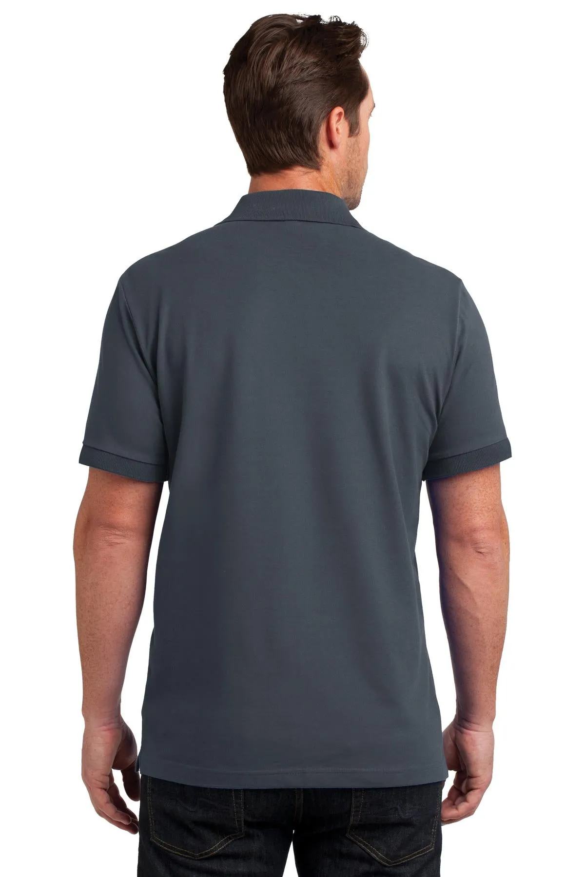 District Made Mens Stretch Pique Polo. DM325