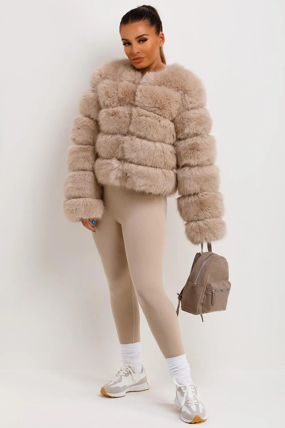 Faux Fur Bubble Coat