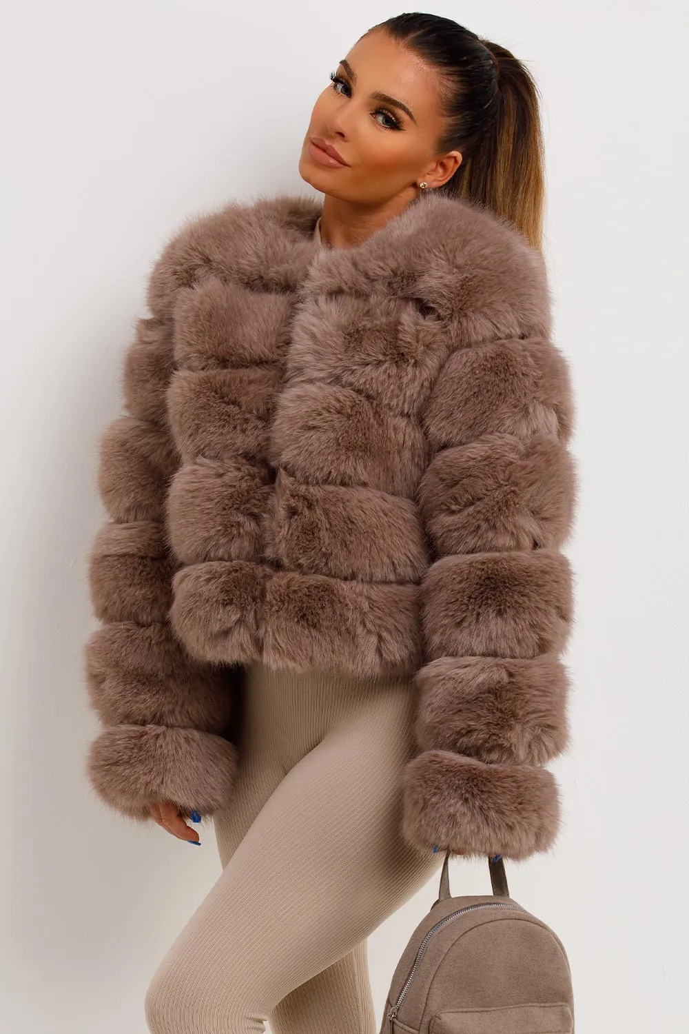 Faux Fur Bubble Coat
