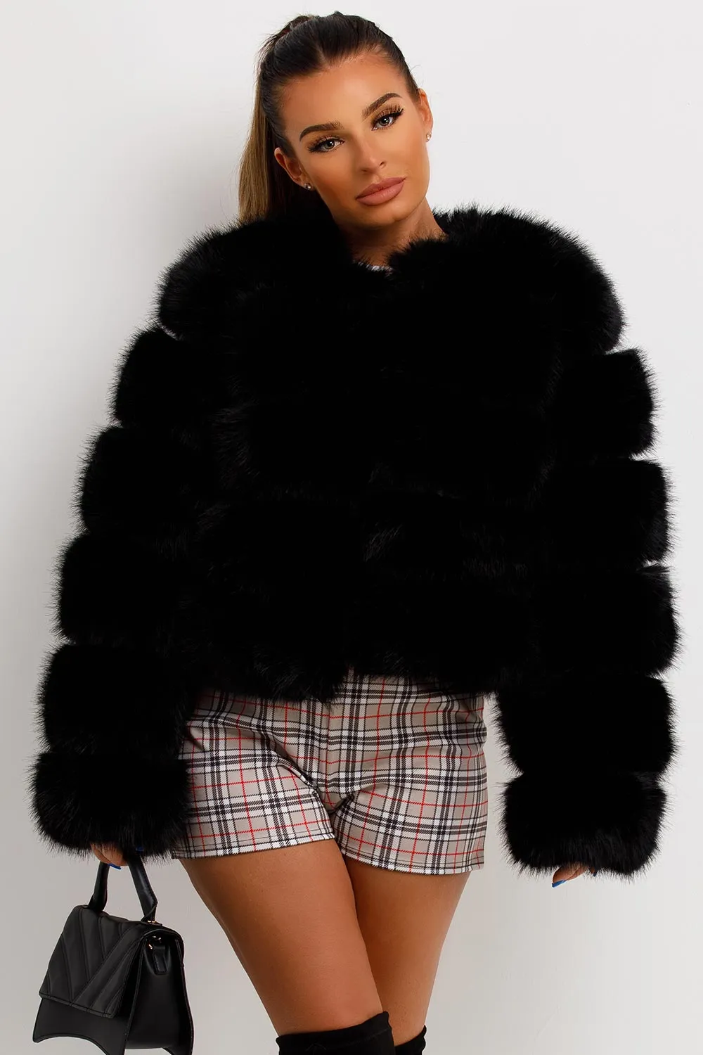Faux Fur Bubble Coat