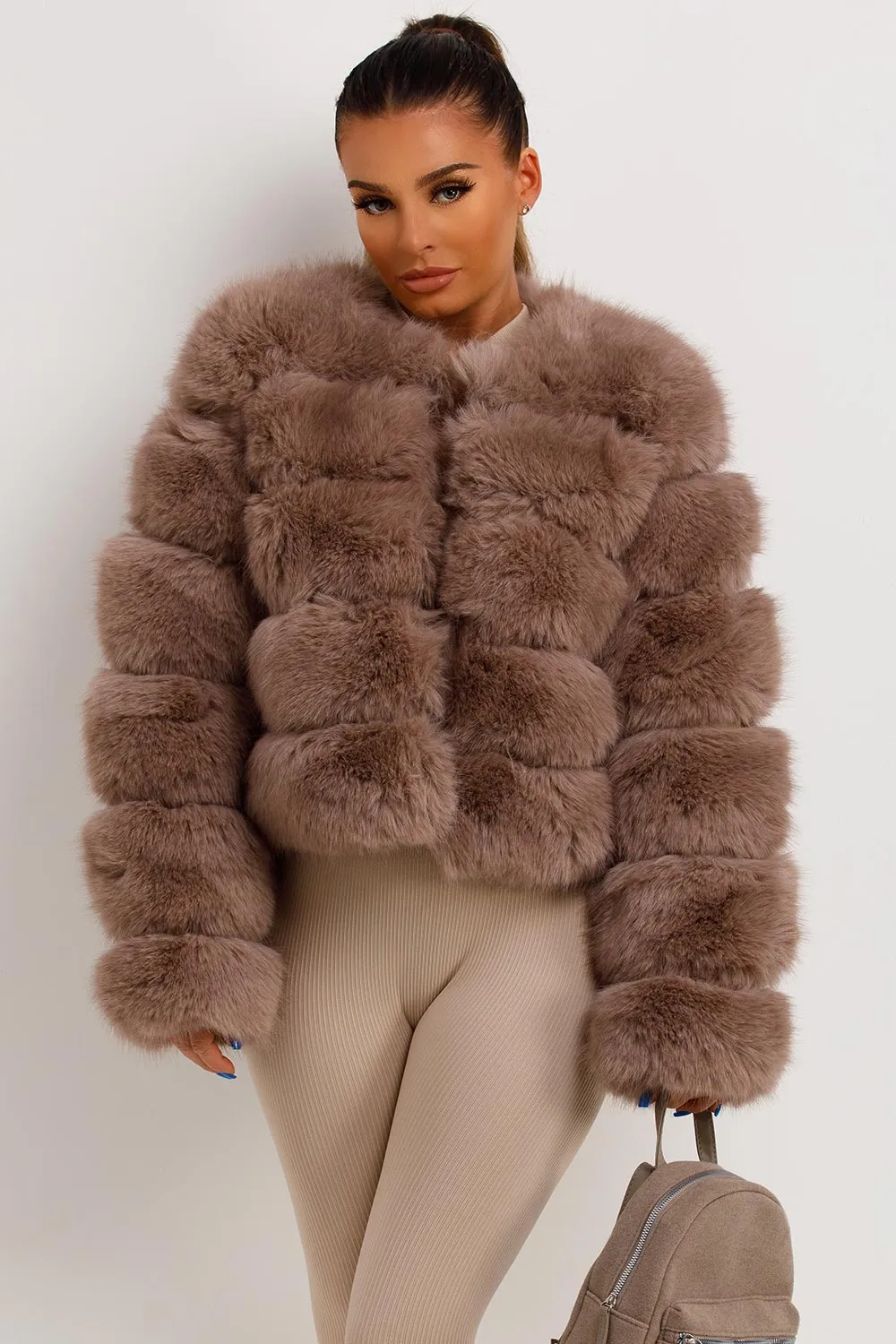 Faux Fur Bubble Coat