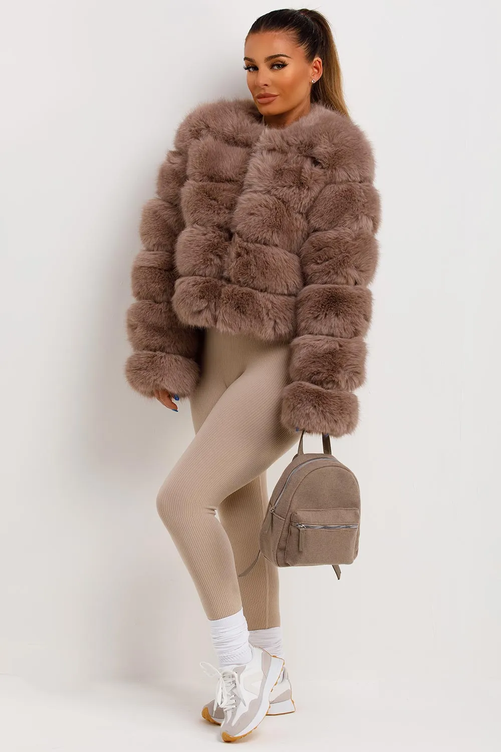 Faux Fur Bubble Coat