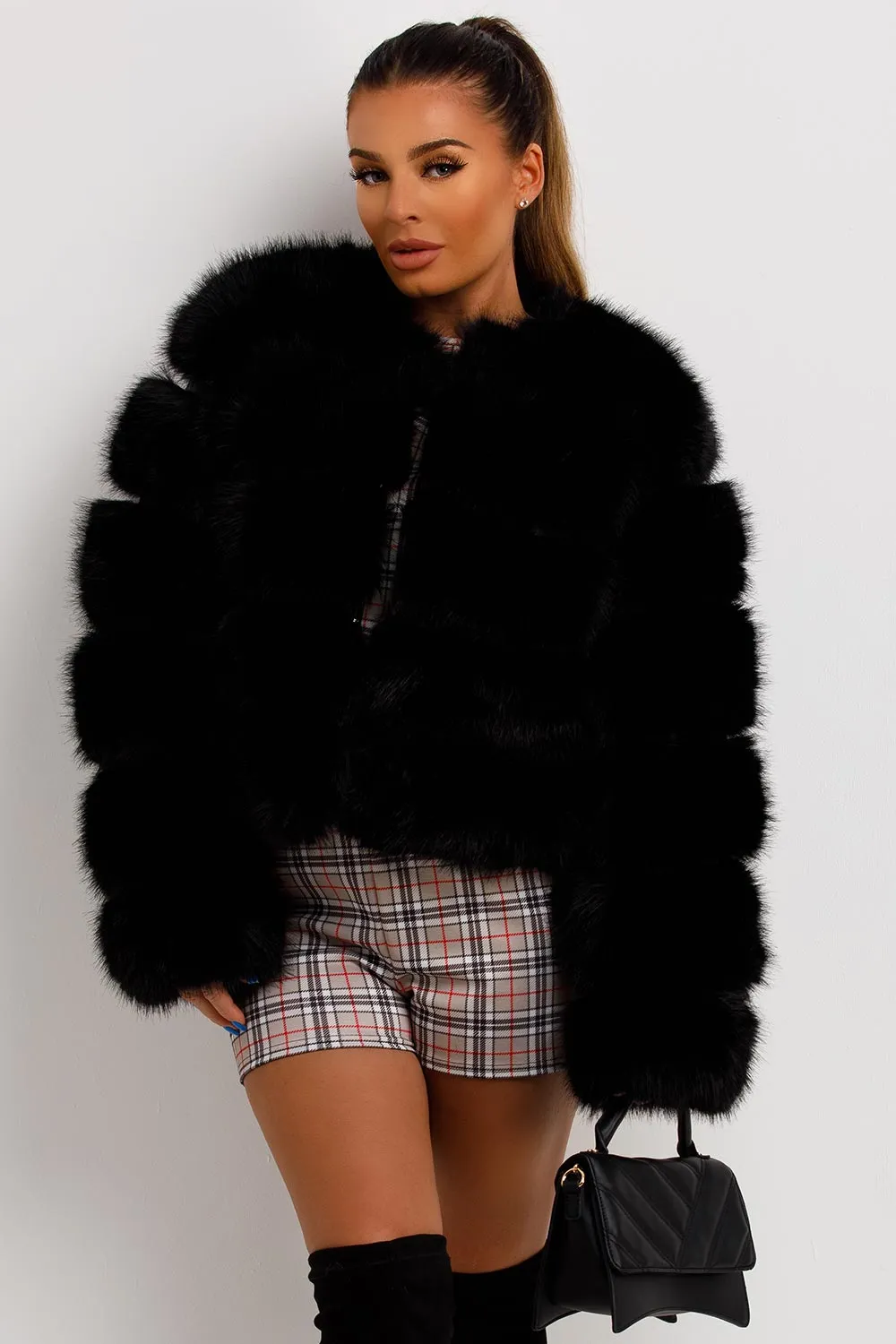 Faux Fur Bubble Coat