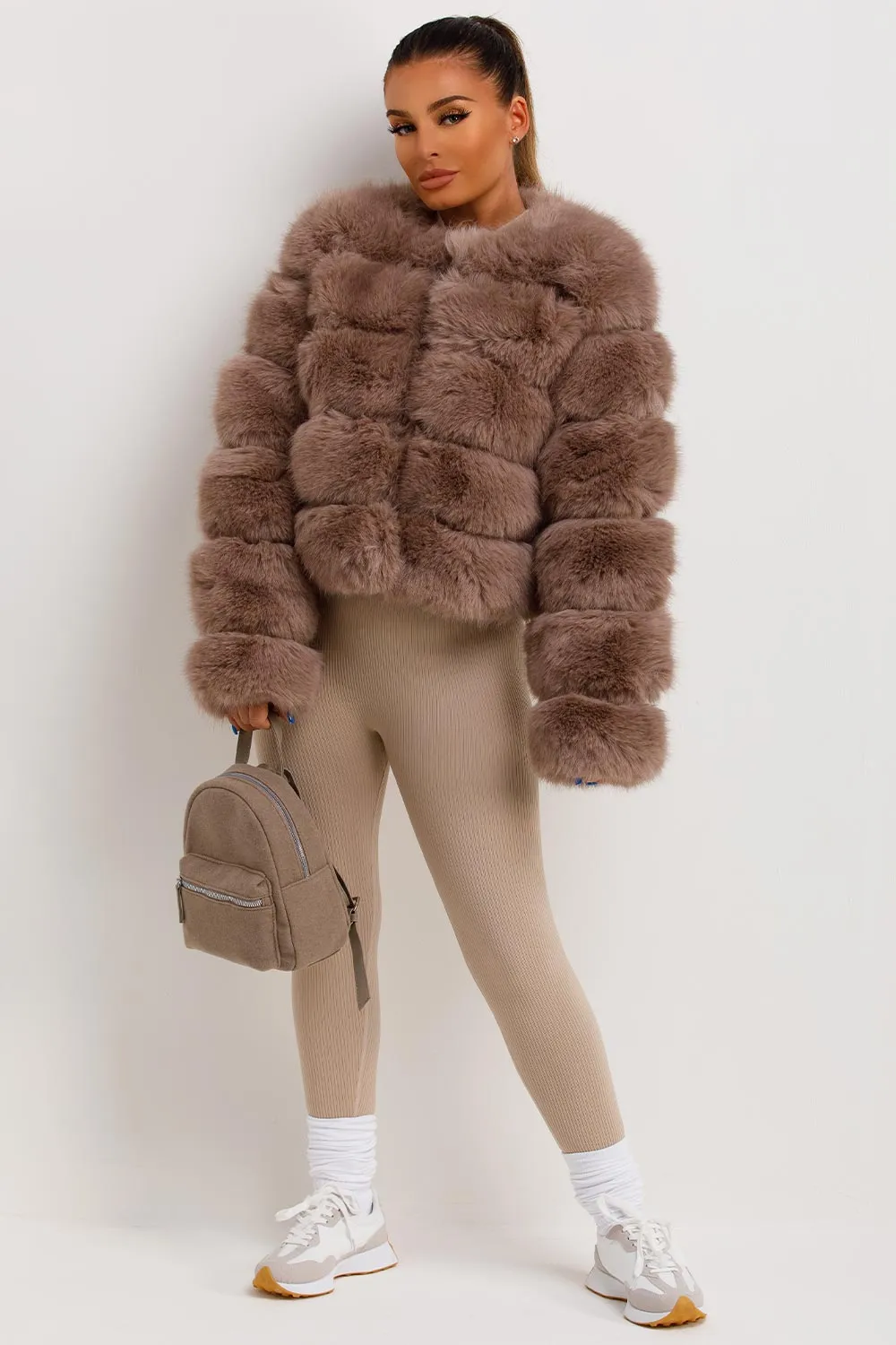 Faux Fur Bubble Coat