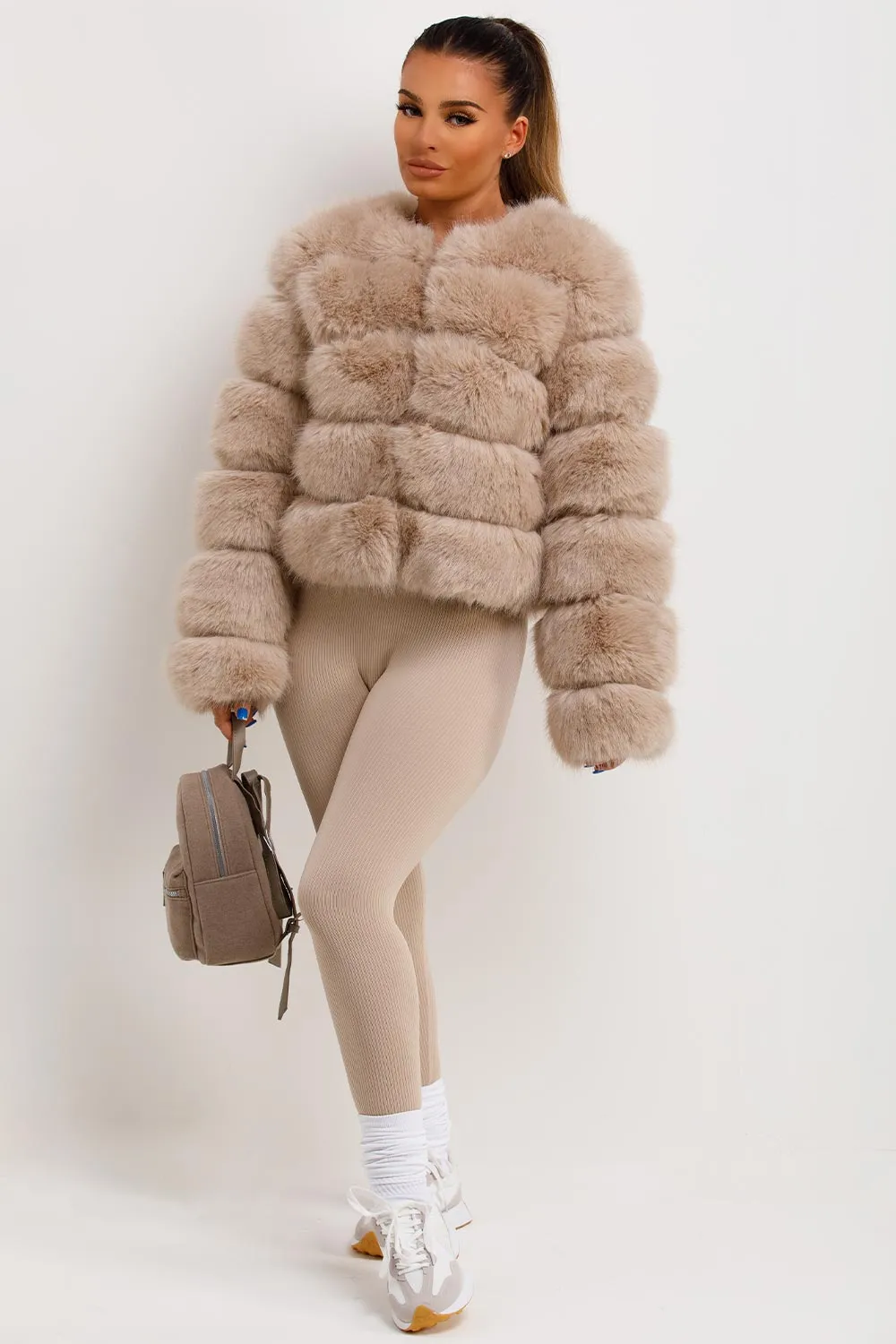 Faux Fur Bubble Coat