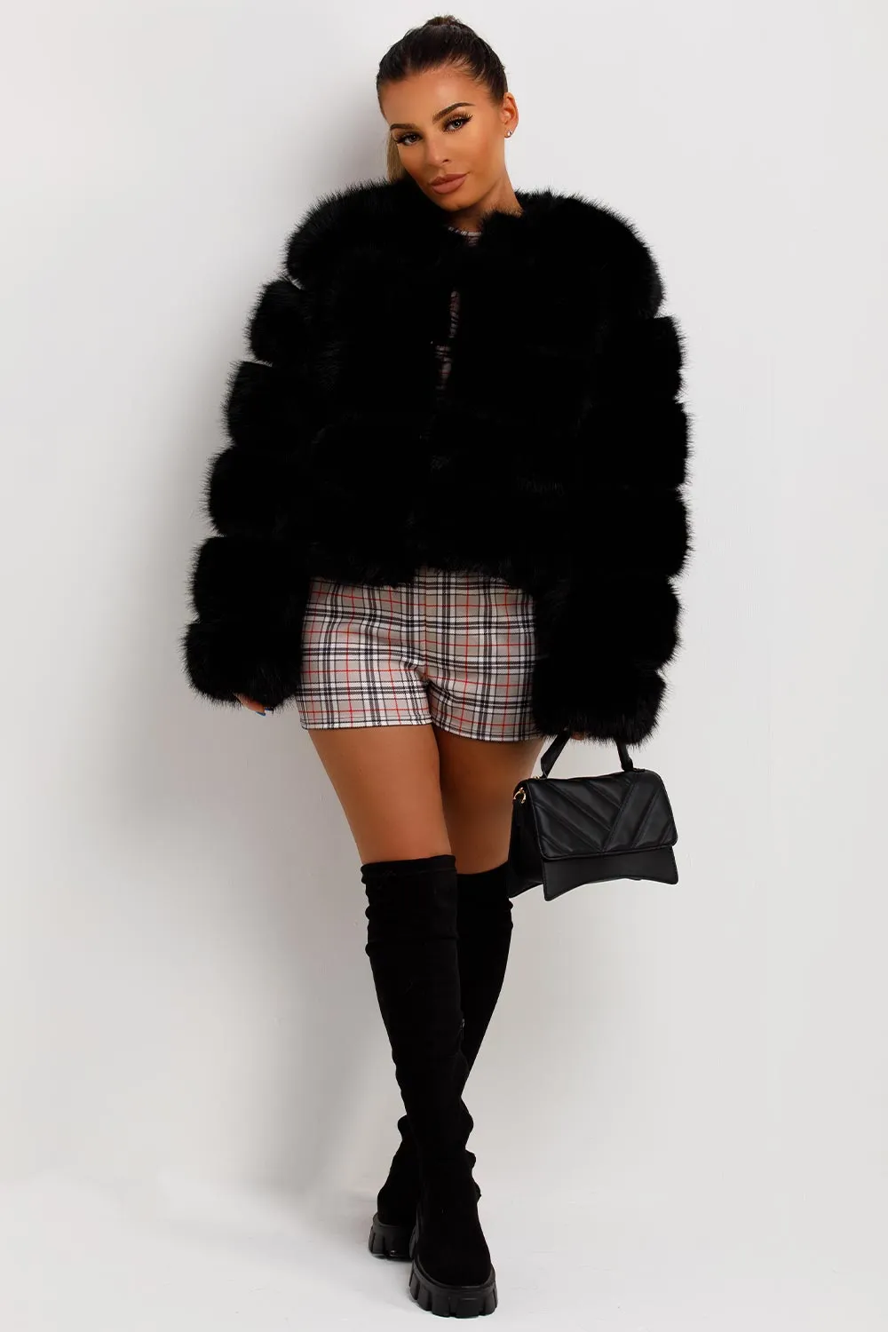 Faux Fur Bubble Coat