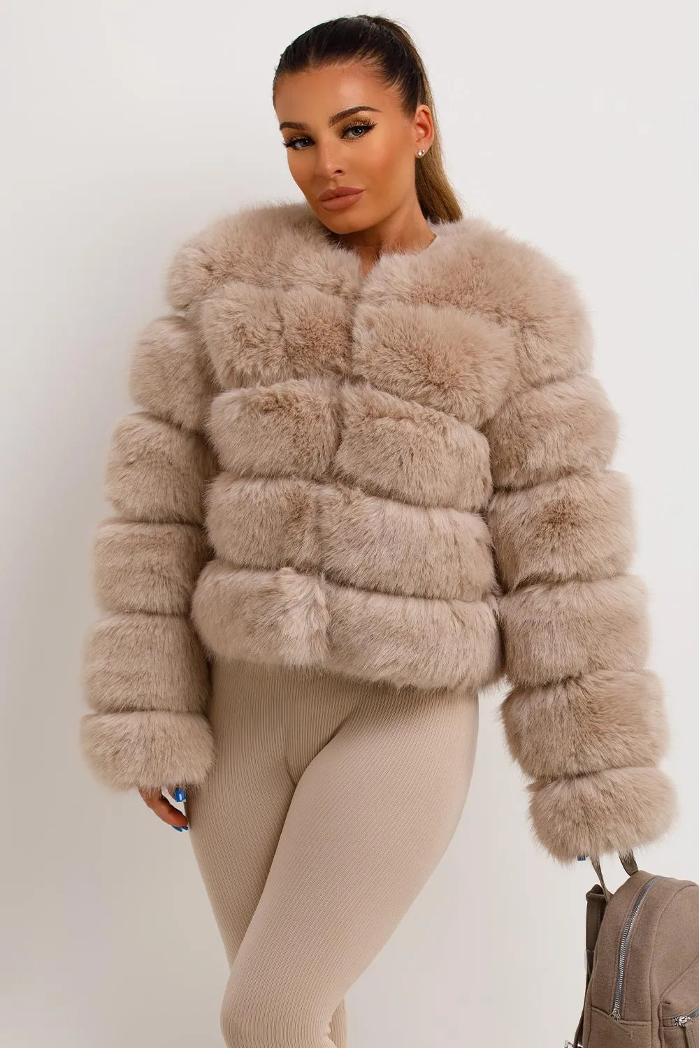 Faux Fur Bubble Coat
