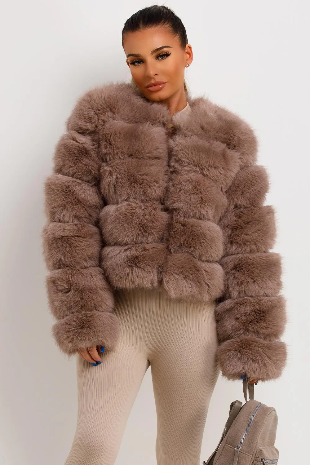 Faux Fur Bubble Coat