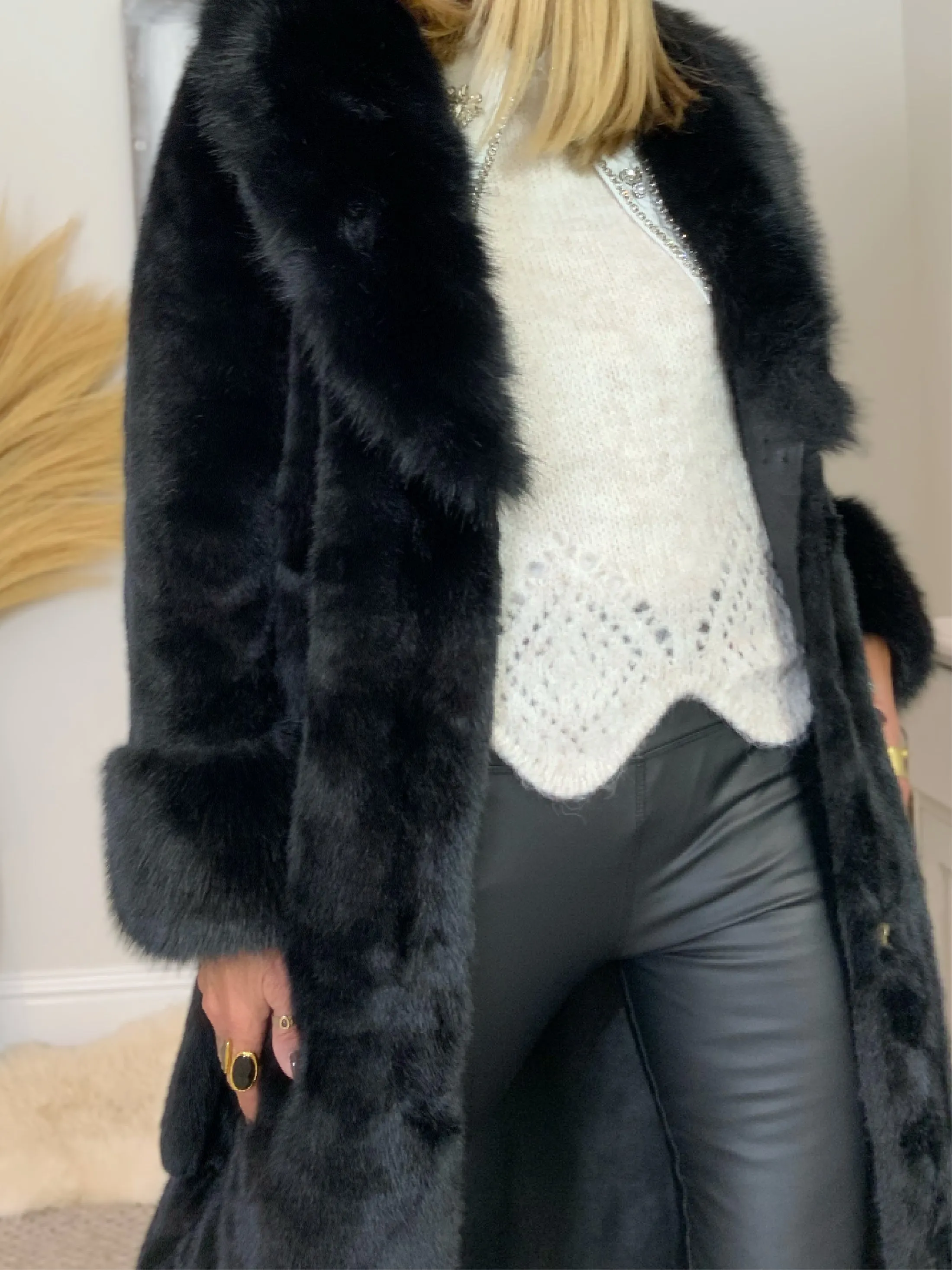 Faux Fur Luxury  Coat