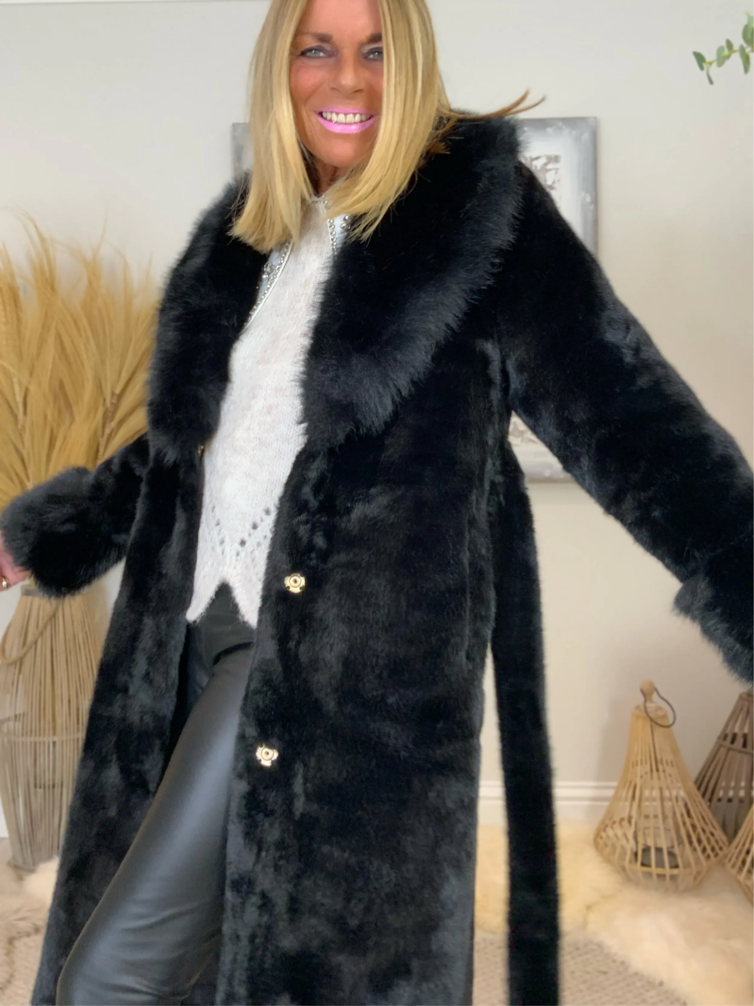 Faux Fur Luxury  Coat