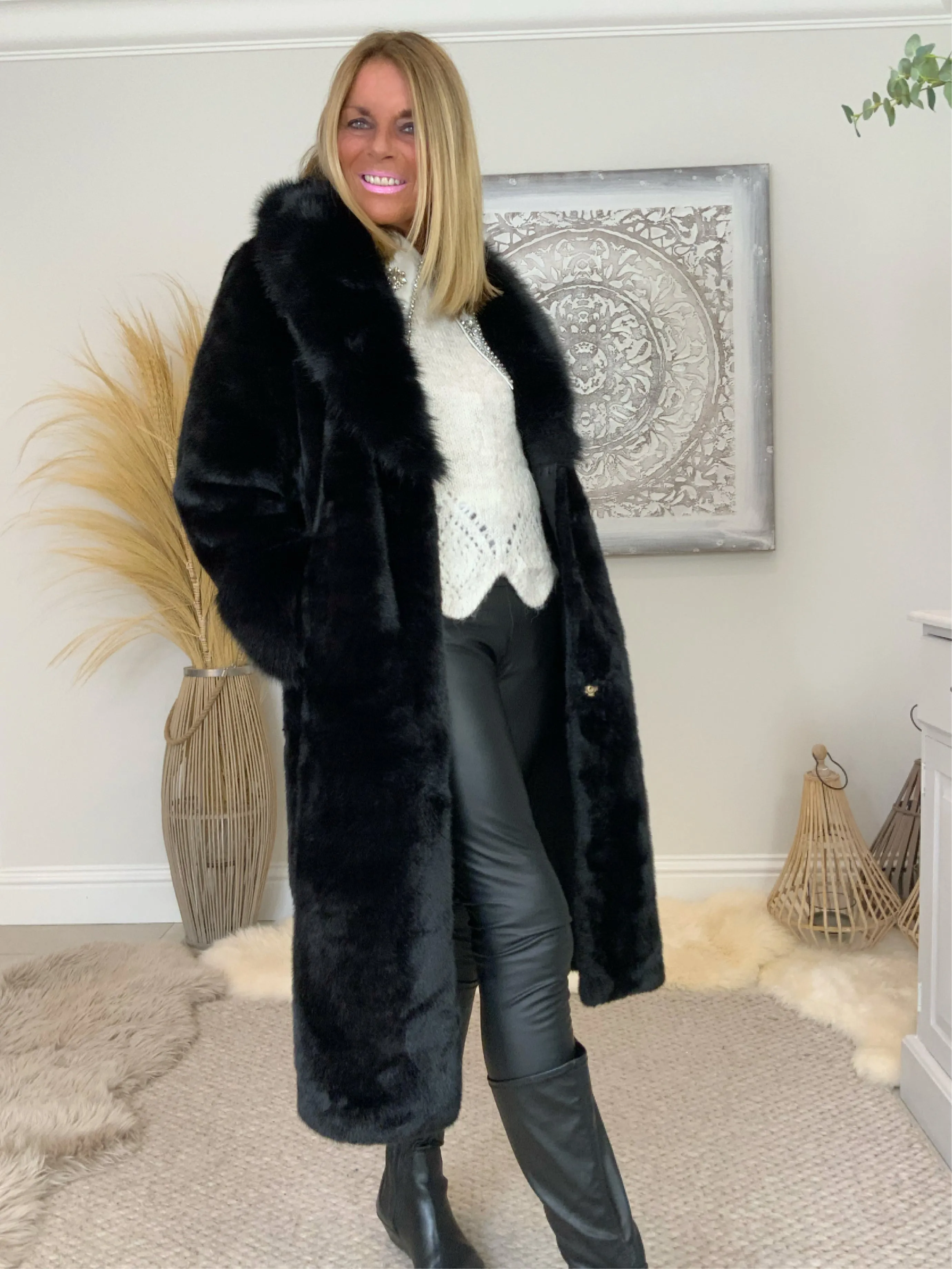 Faux Fur Luxury  Coat