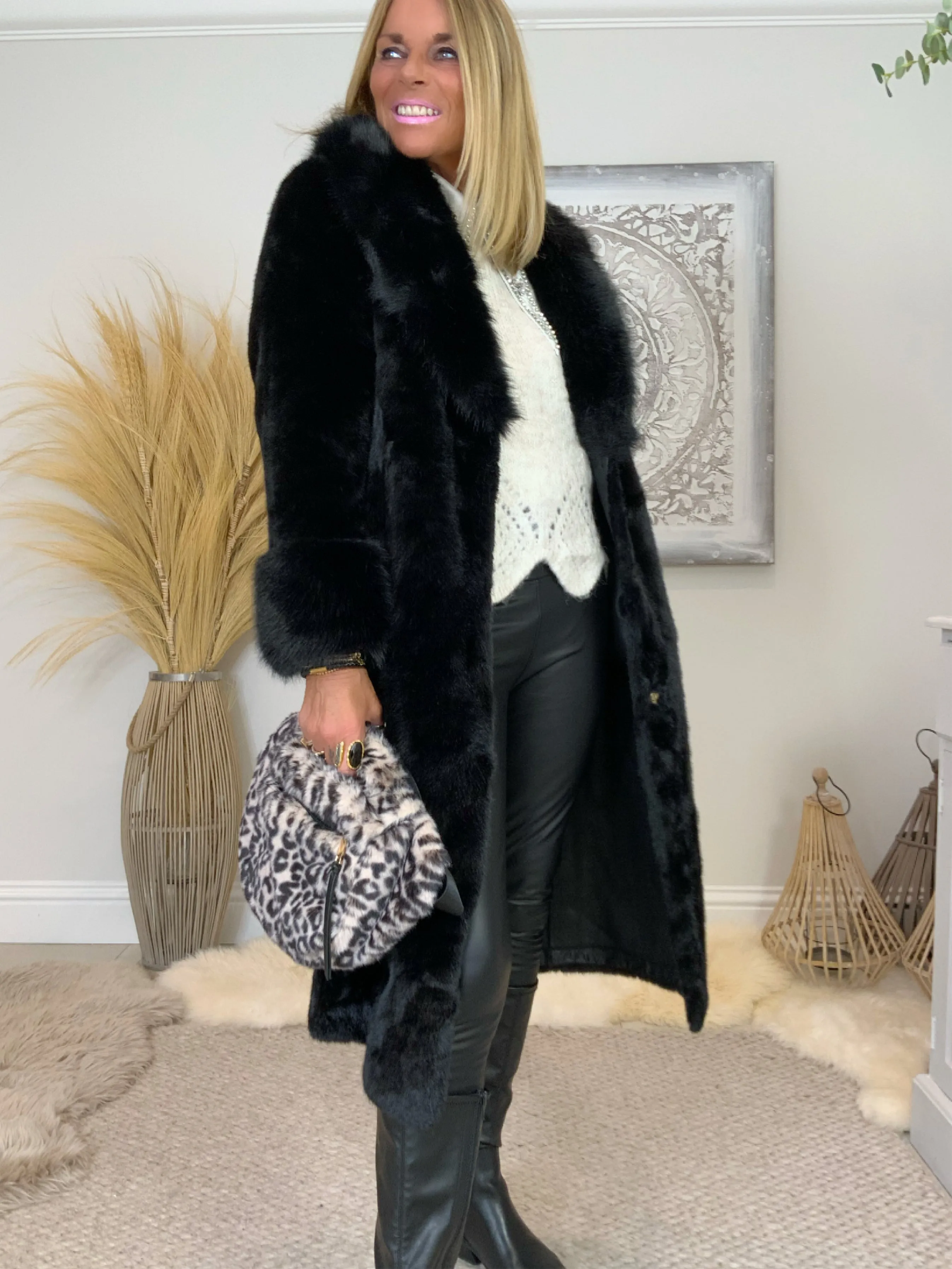 Faux Fur Luxury  Coat