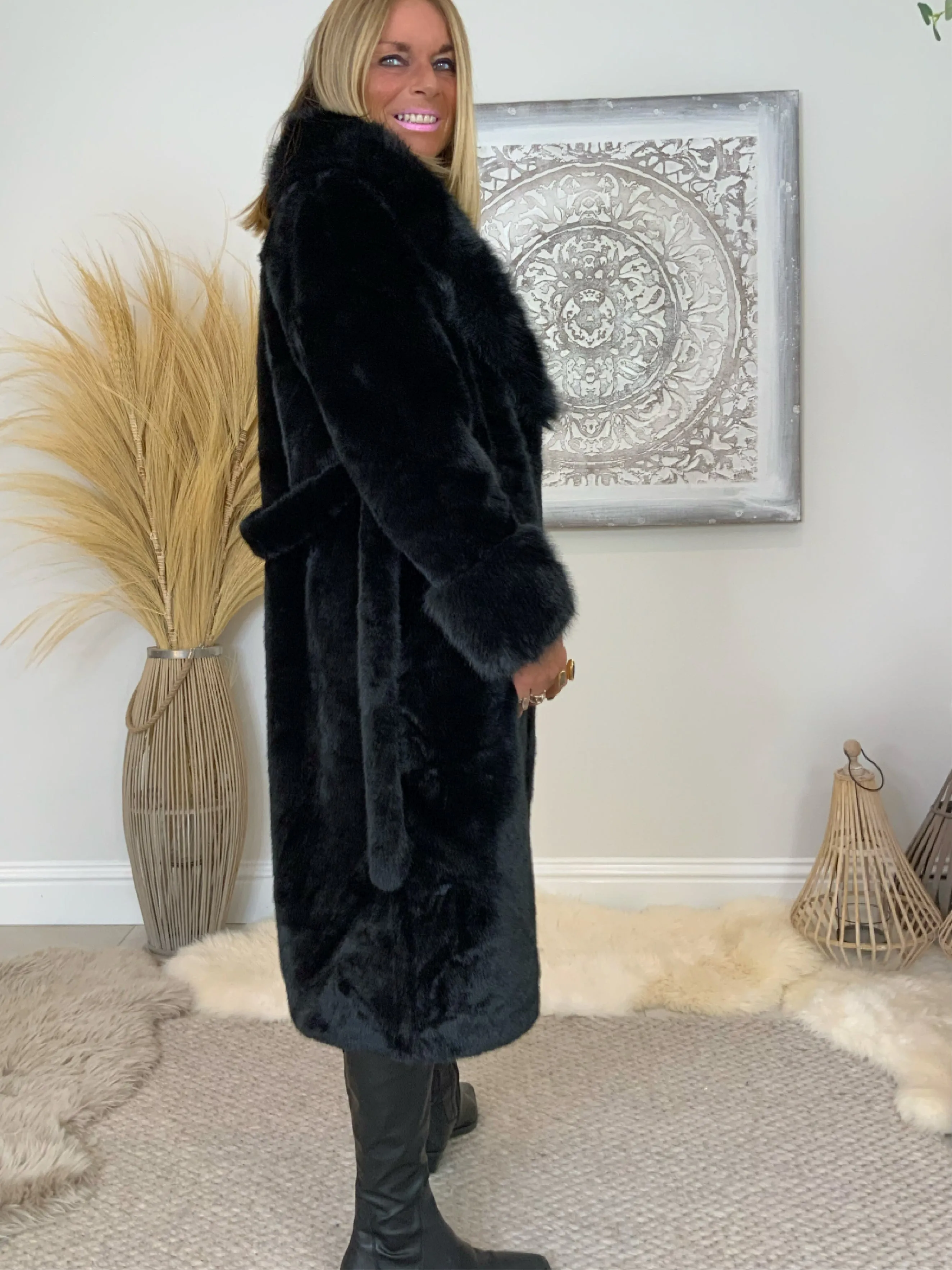 Faux Fur Luxury  Coat