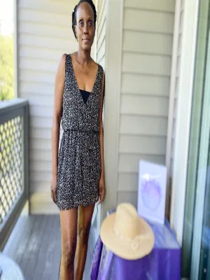 Floral Print V-Neck Romper