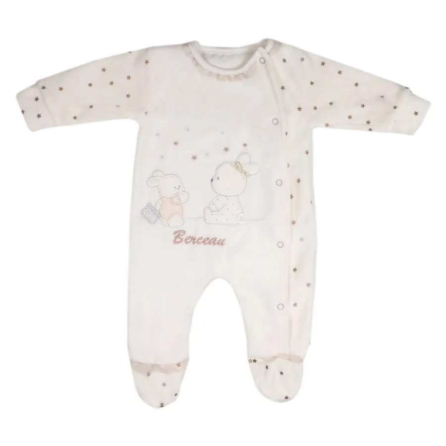 Glitter baby girls rompers