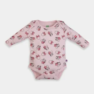 Infant Girls Knitted Romper Character-Icy Pink