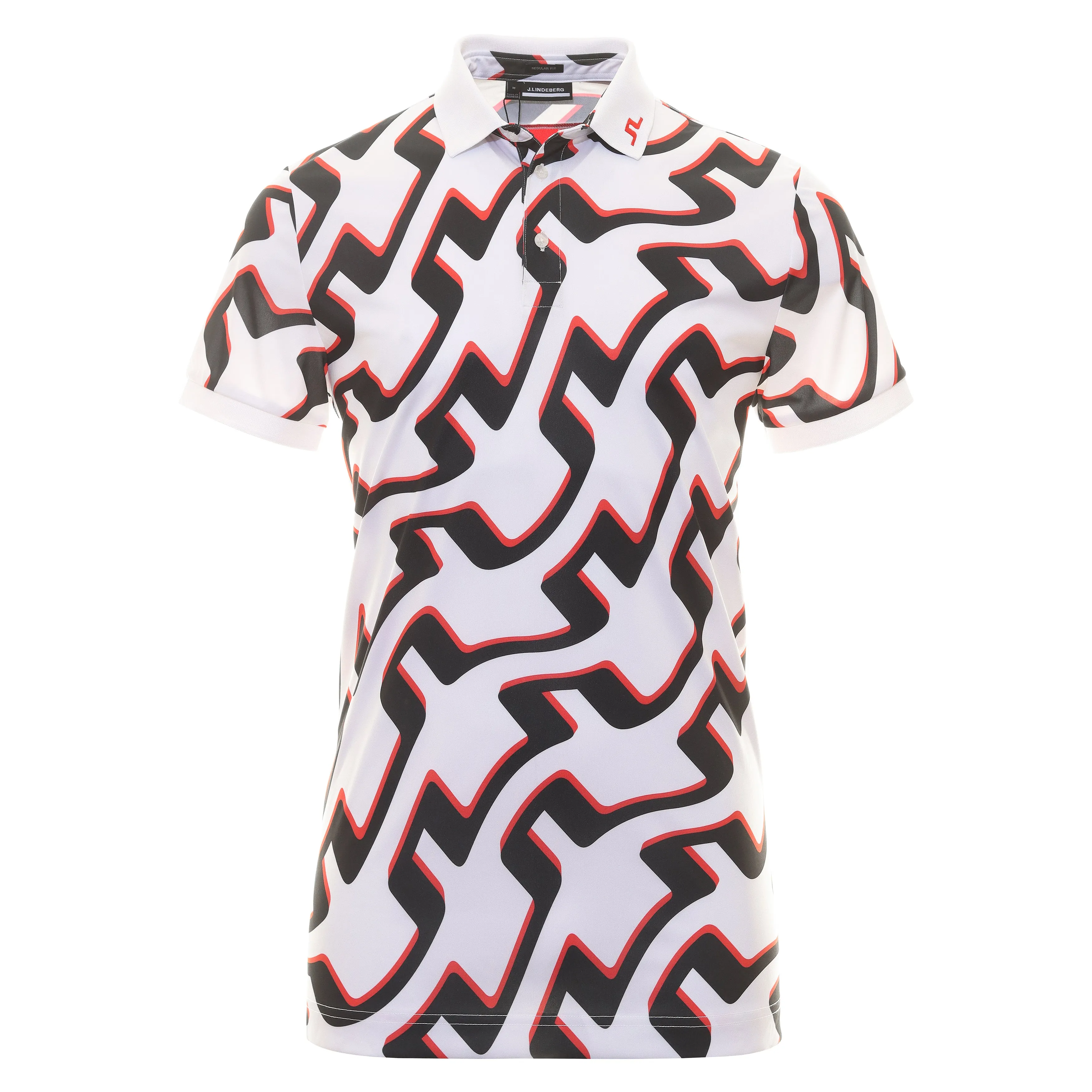 J.Lindeberg Golf KV Print Polo Shirt