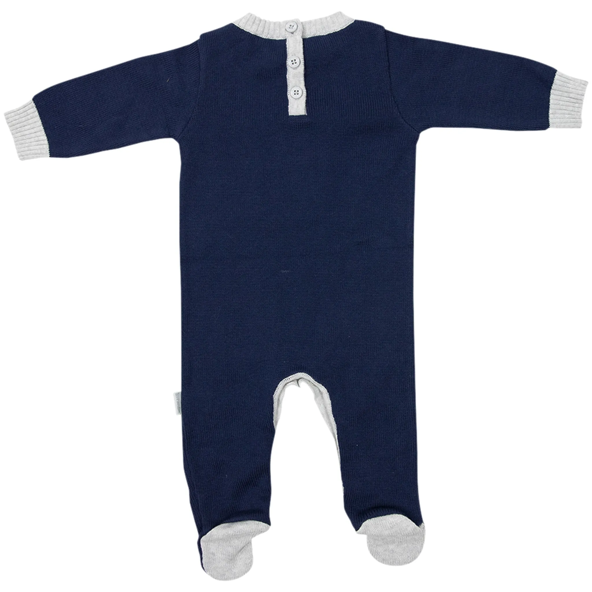 Kangaroo Knit Romper Navy