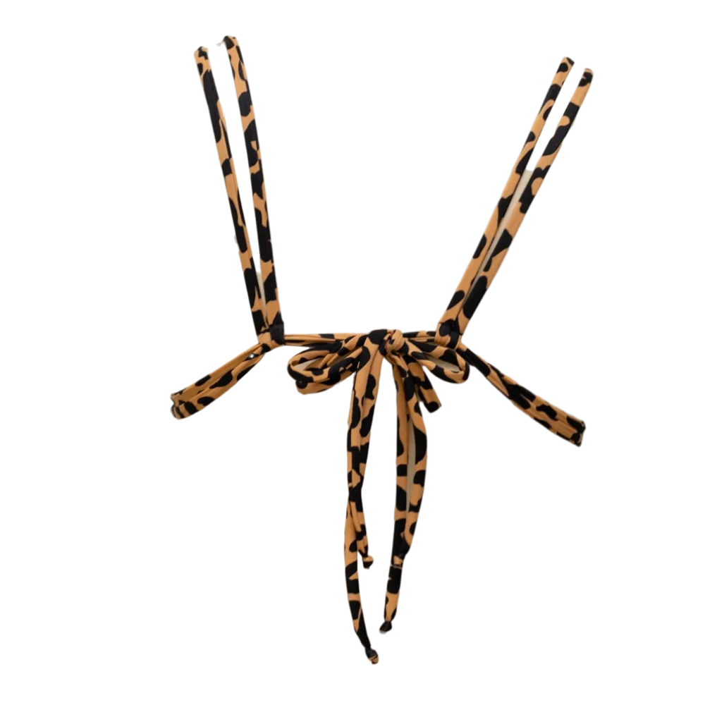 Leopard/Black Tori Triangle Top