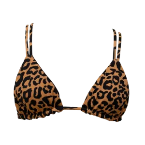 Leopard/Black Tori Triangle Top