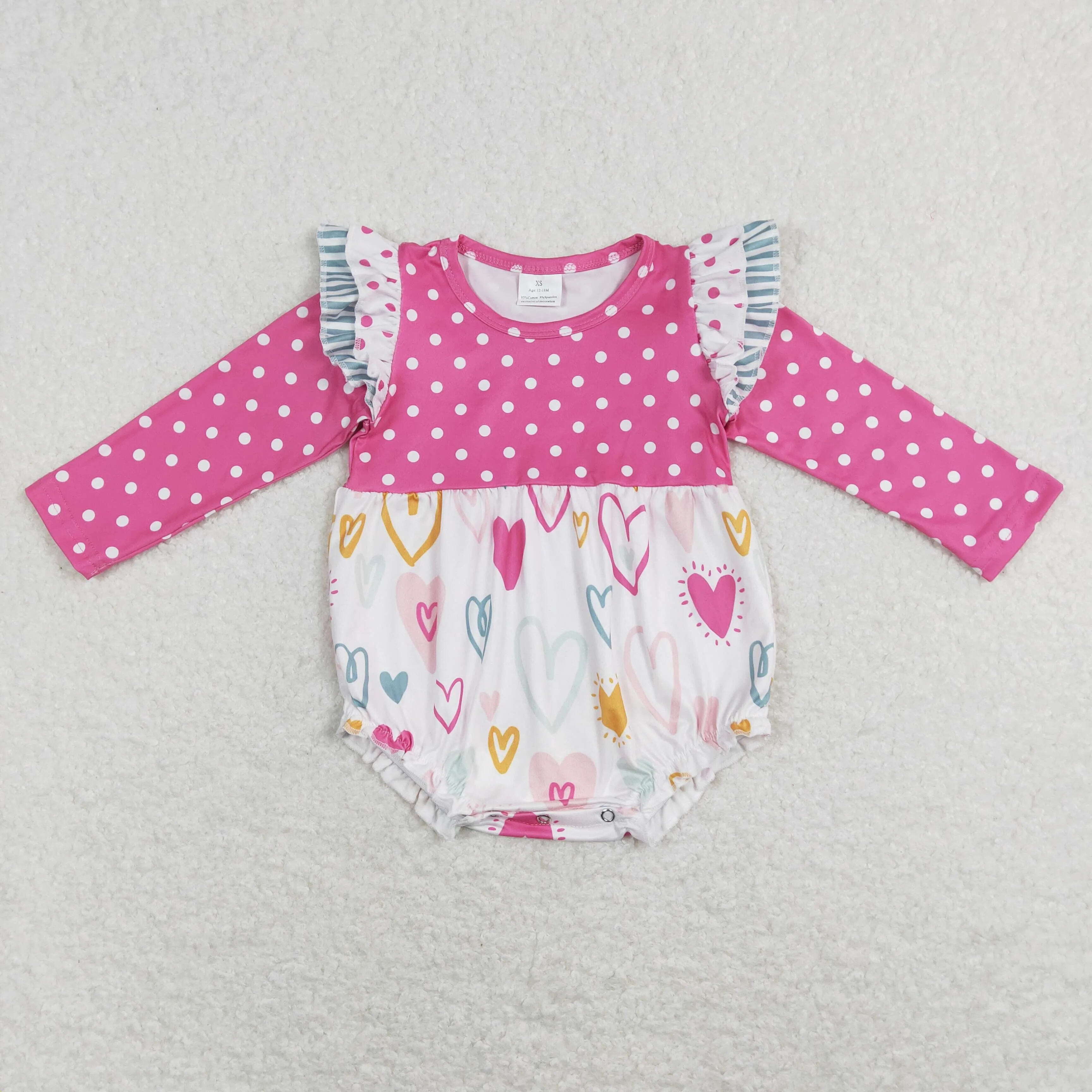 LR0872 RTS love valentine girl romper 202401