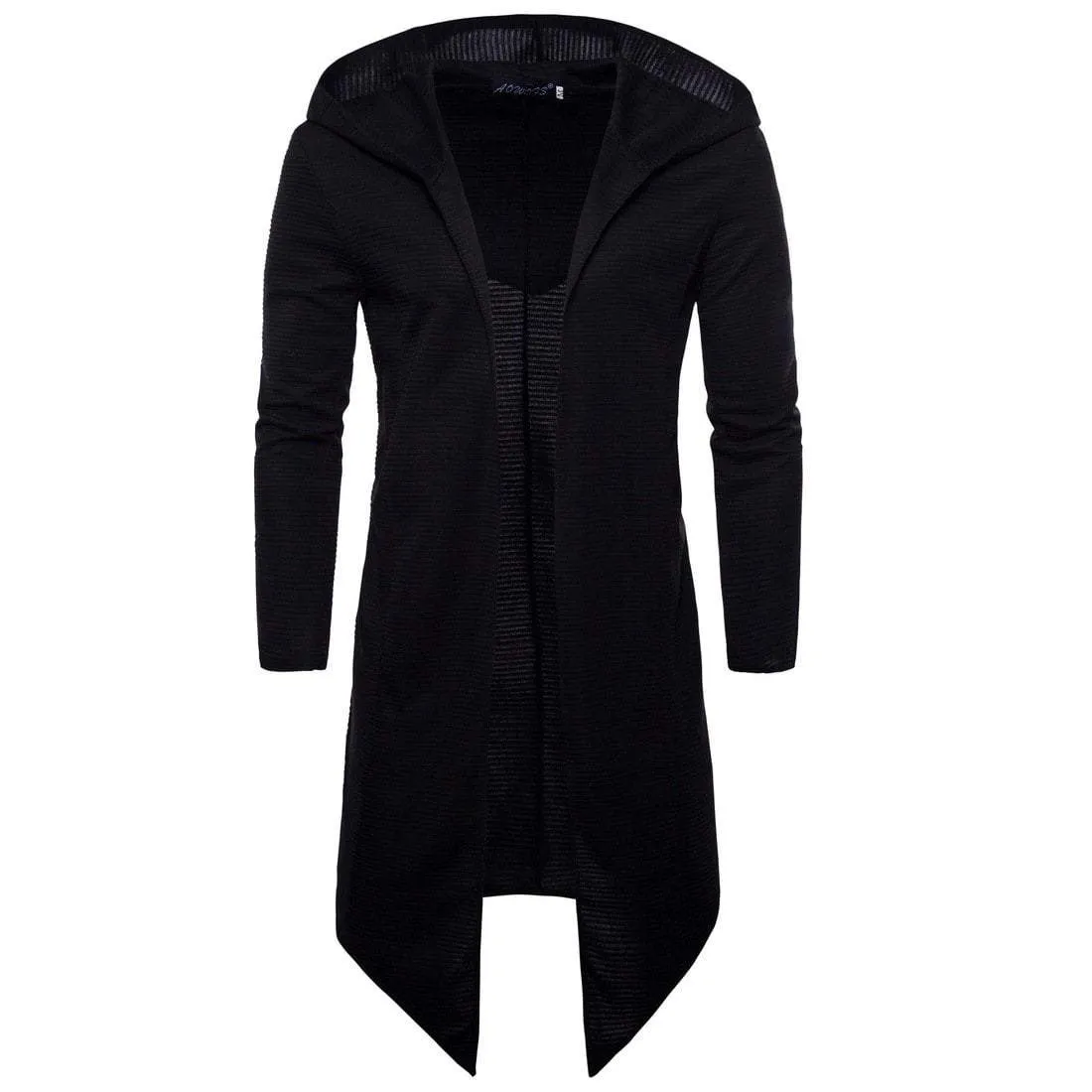 Men's Fashion Cloak Midi Hooded Jacket