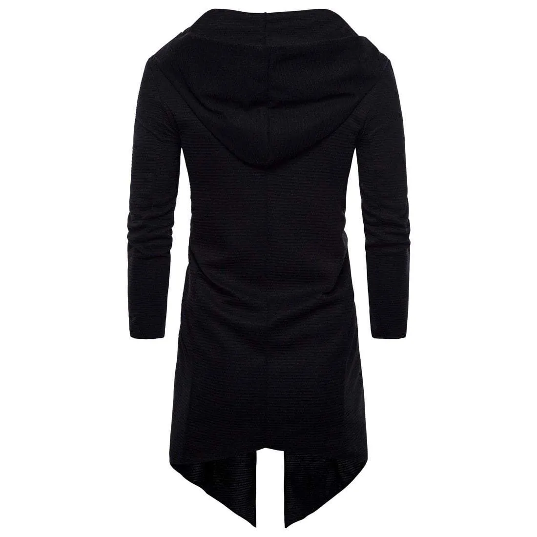 Men's Fashion Cloak Midi Hooded Jacket