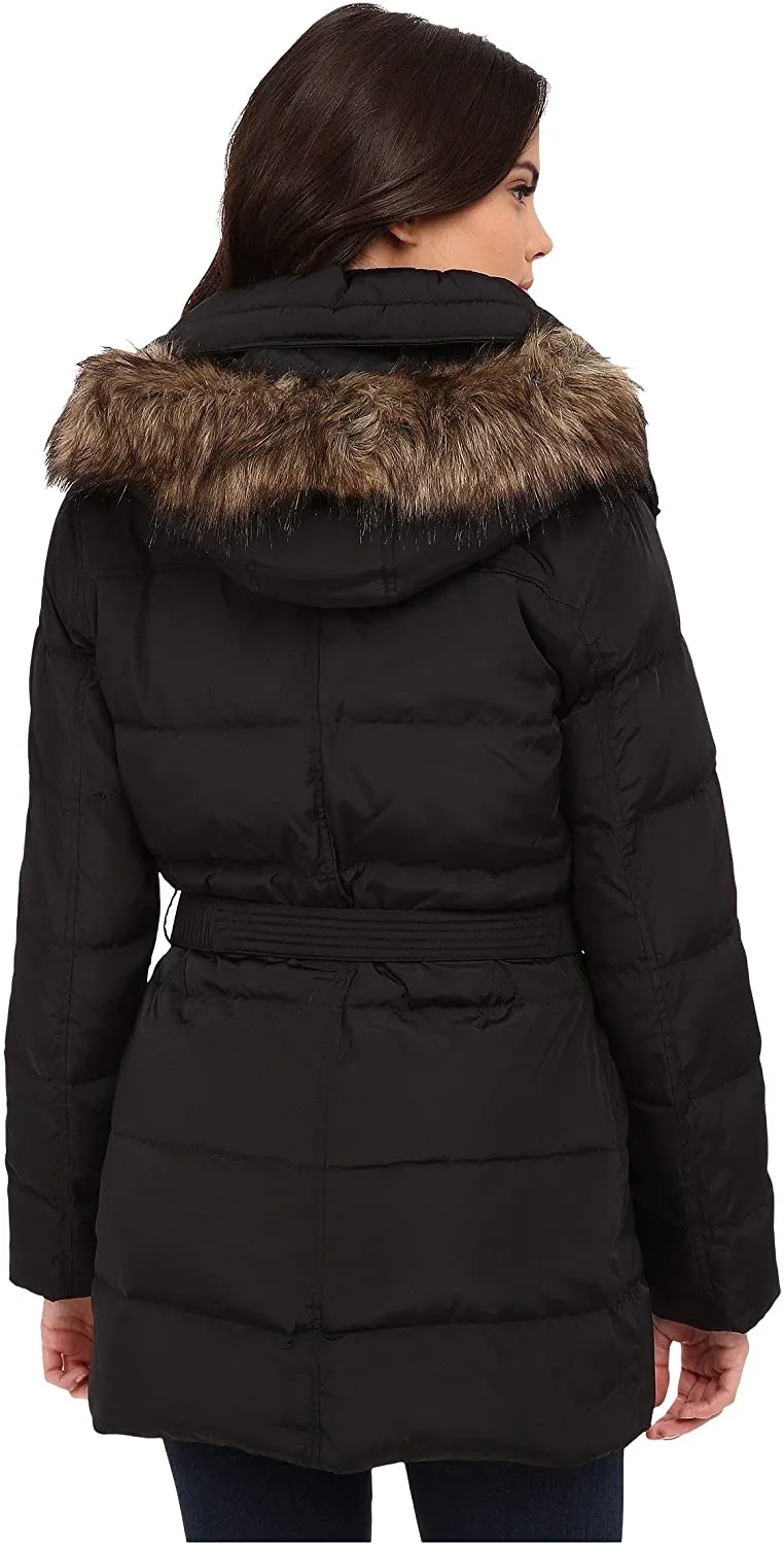 Michael Kors Fur Trim Hooded Down Coat