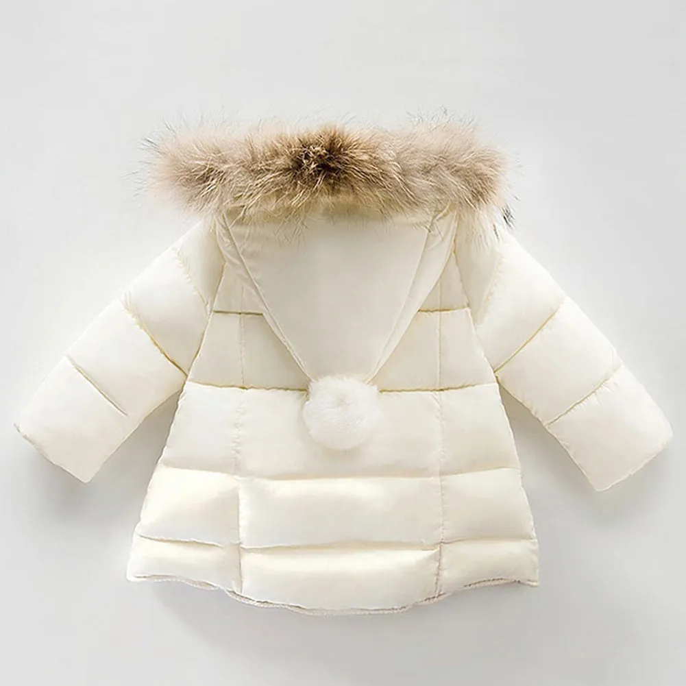 Newborn Baby Girls Boys Fashion Long Sleeve Winter Outdoor Zippered Hooded Coat