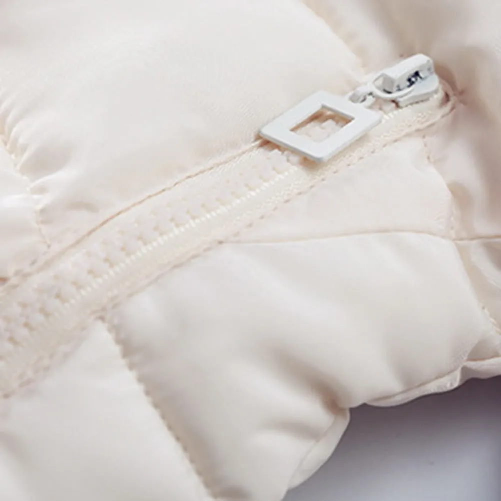 Newborn Baby Girls Boys Fashion Long Sleeve Winter Outdoor Zippered Hooded Coat