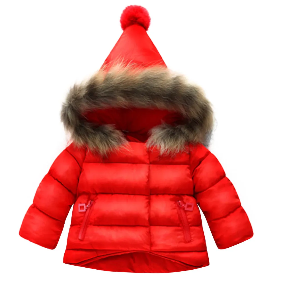Newborn Baby Girls Boys Fashion Long Sleeve Winter Outdoor Zippered Hooded Coat