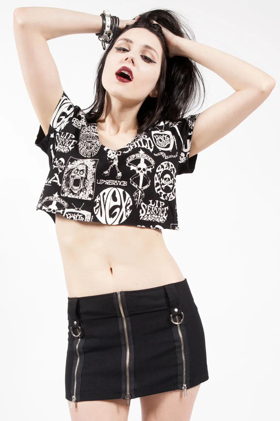 Punk & Disorderly Micro Zip Mini