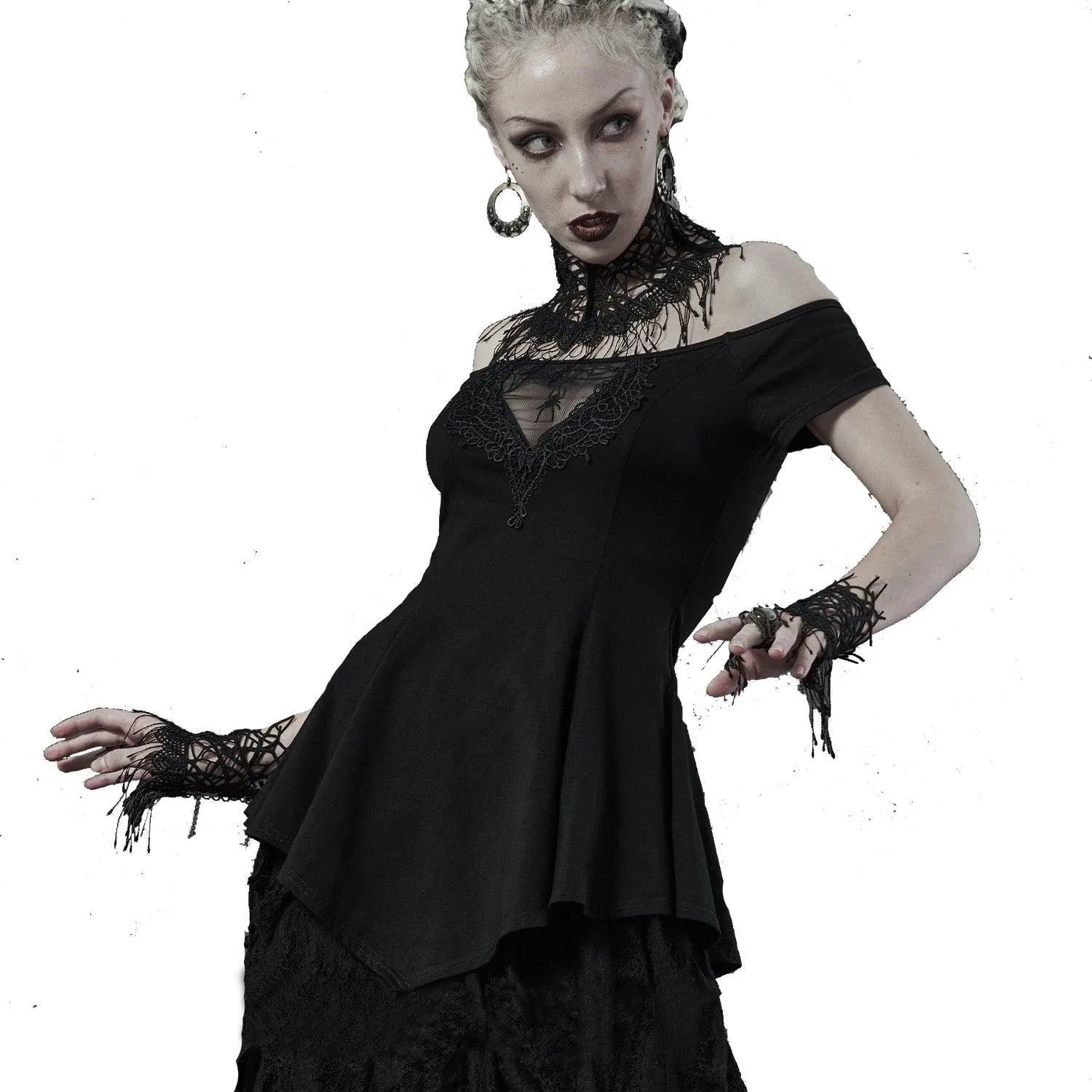 Punk Rave - Mistheria - Gothic Off The Shoulder Top